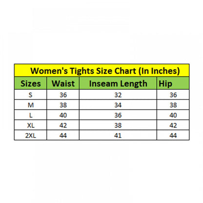 Women's Polyester Solid Ankle length High Waisted Tights (Black)