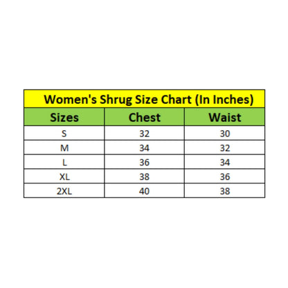 Women's Polyester Floral 3-4th Sleeves Shrug (Multicolor)